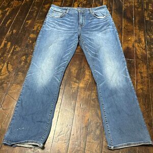 American Eagle western distressed classic bootcut 36x32 jeans
